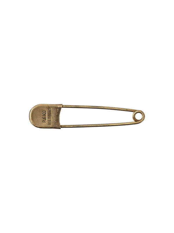 Brass Safety Pin (5") – A sturdy and stylish oversized brass safety pin, perfect for securing blankets, scarves, or adding a vintage touch to your accessories.