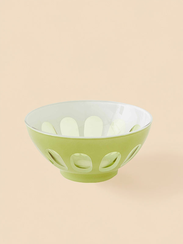 Rialto Glass Bowls: Pale Sage (Single)