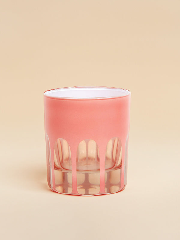Rialto Old Fashioned Glass: Salmon (Single)