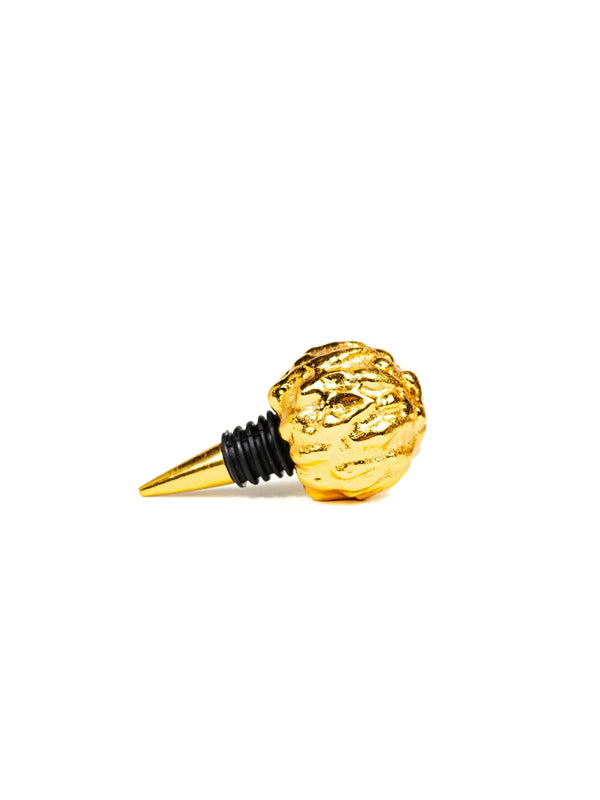 Sand Drip Bottle Stopper: Brass