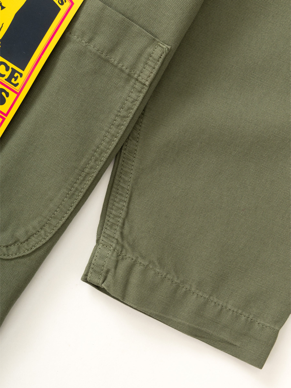 Canvas Long Shop Coat: Olive