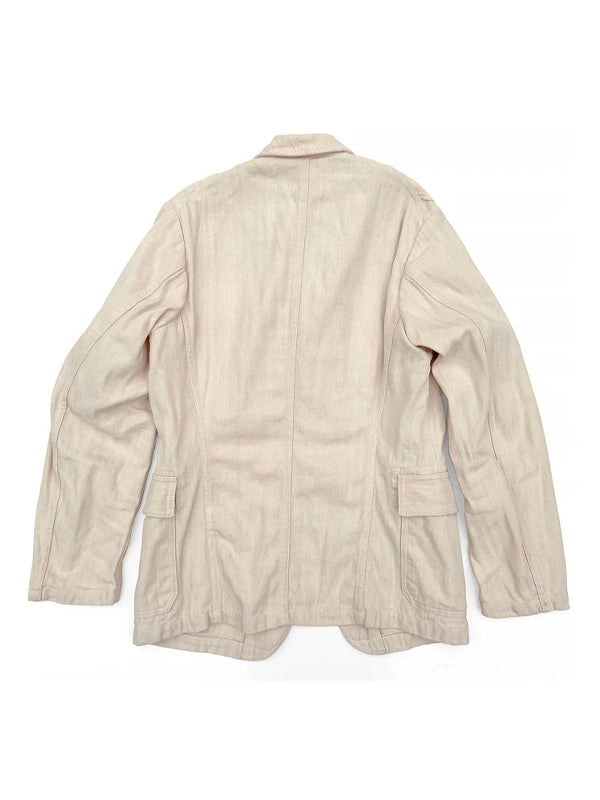 Continental Sportcoat: Ivory HBT