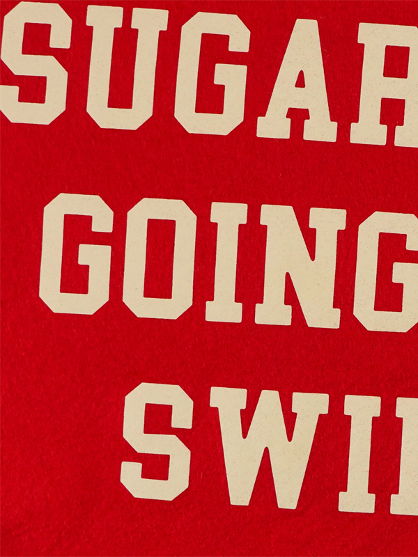 Fall Out Boy x Oxford Pennant: Sugar, We're Going Down Swingin' Camp Flag