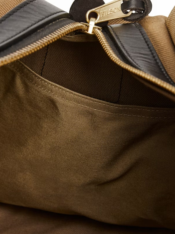 Medium Rugged Twill Duffle Bag: Tan