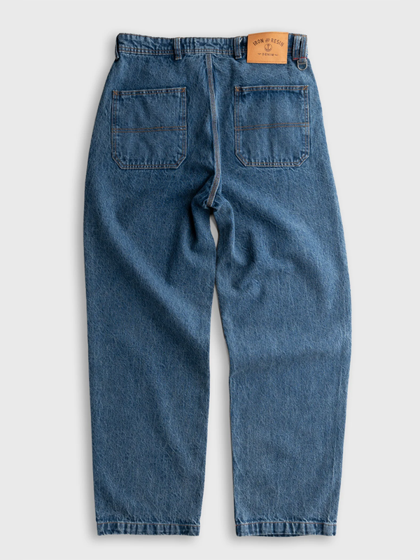 Trapper Denim Pant: Washed Blue