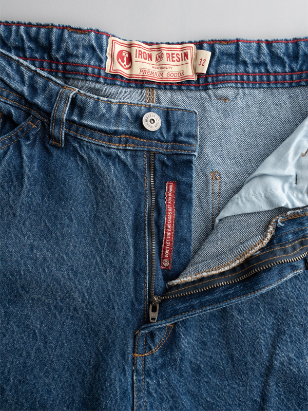 Trapper Denim Pant: Washed Blue