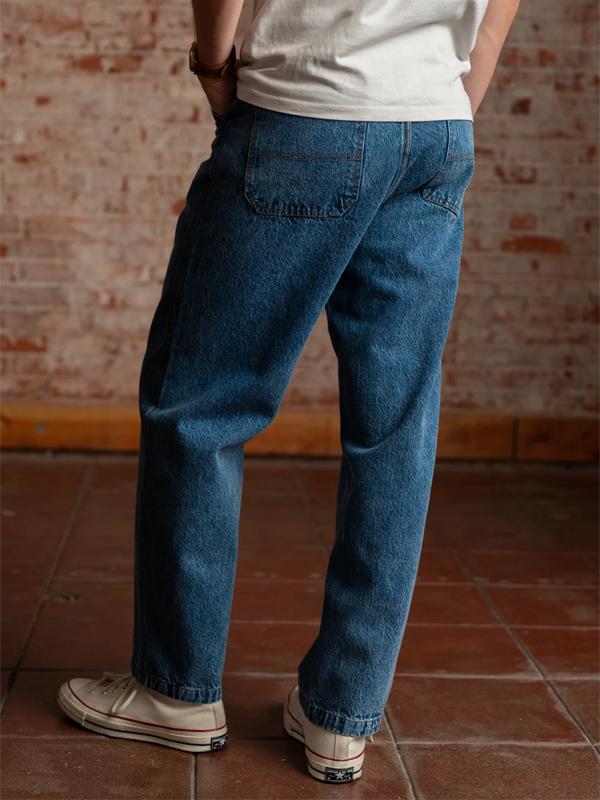 Trapper Denim Pant: Washed Blue
