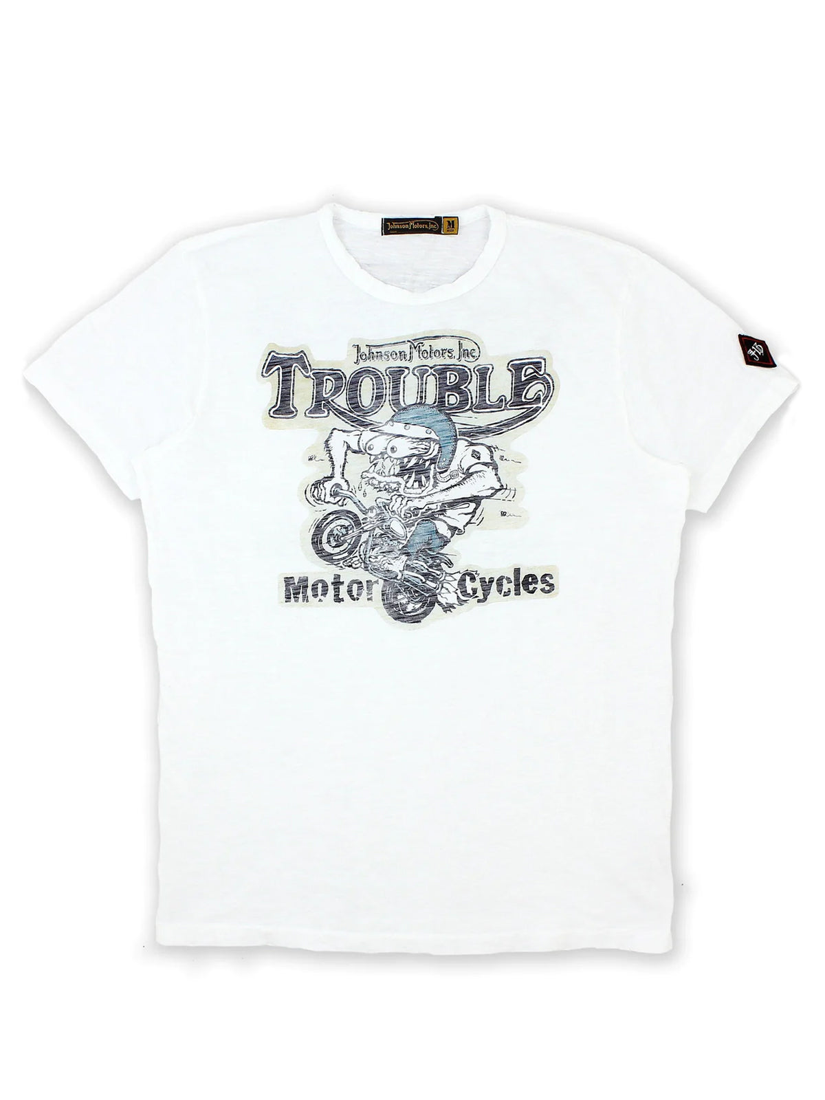 Trouble Fiend Tee: White