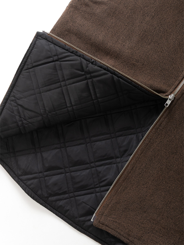 Over-Dyed Work Vest: Umber
