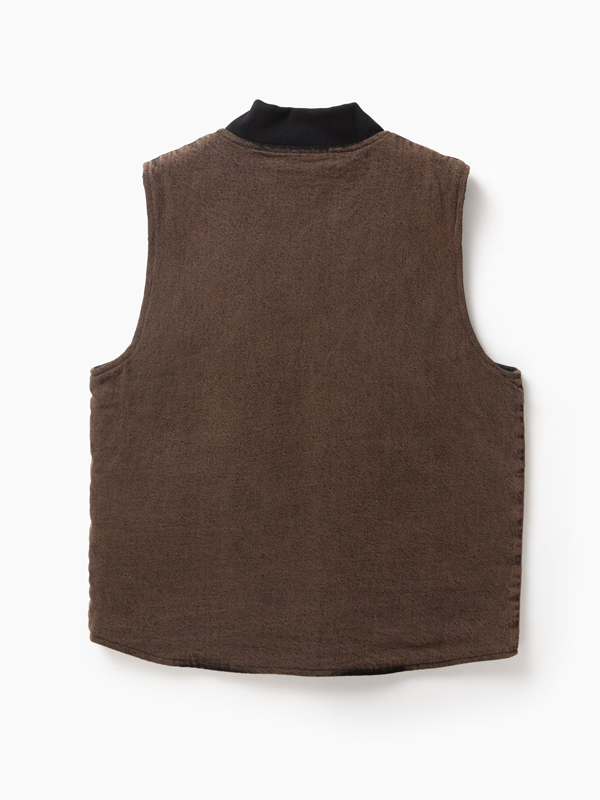 Over-Dyed Work Vest: Umber