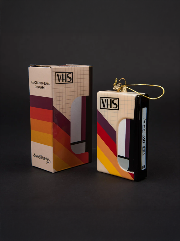 VHS Tape Christmas Ornament