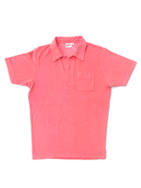 Men's Terry Polo: Watermelon