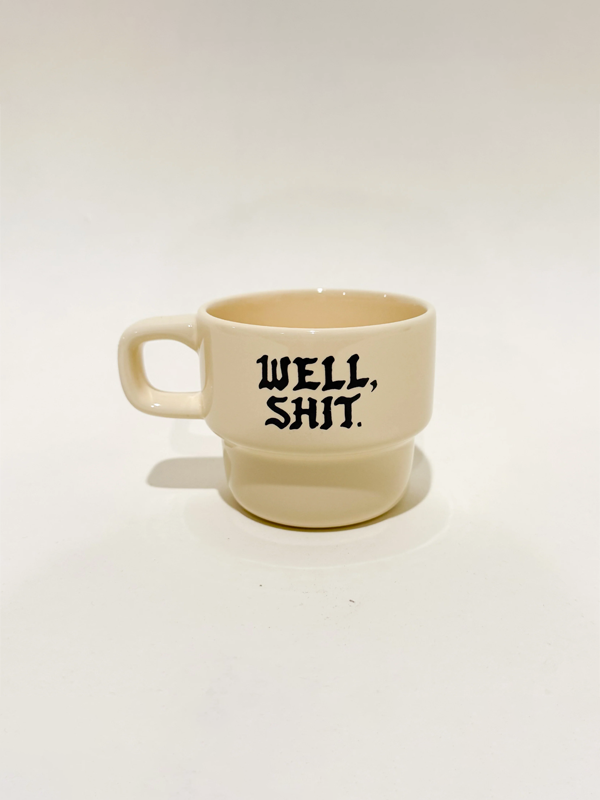 Well, Shit Cappuccino Retro Mug