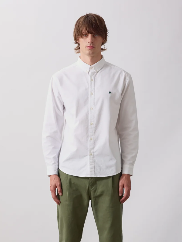 Artichoke Oxford Shirt: White