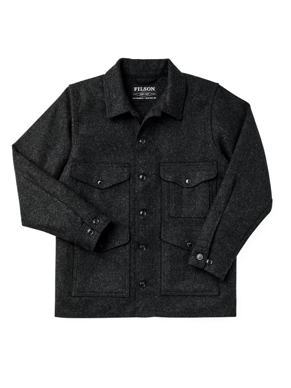 Mackinaw Wool Cruiser Jacket: Charcoal