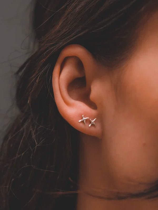 X Studs: Silver