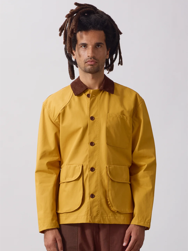 Waxed Barn Coat: Ochre