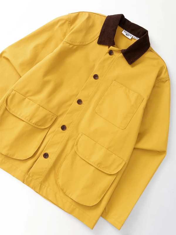 Waxed Barn Coat: Ochre