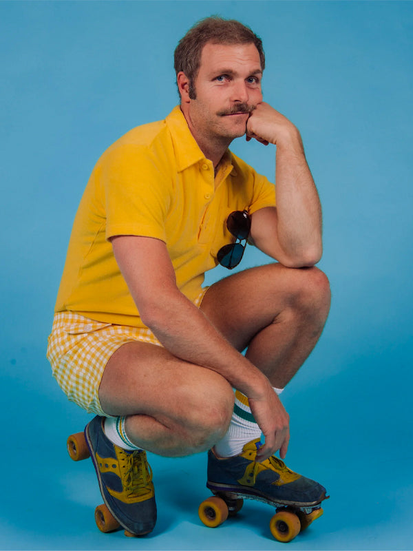 Gingham Cabana Trunk: Yellow